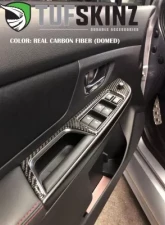 Tufskinz Manual Transmission Interior Accent Trim Real Carbon Fiber Domed Subaru WRX STI 2015-2021                                     - WRX010-DCF-G - Image 2
