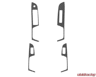 Tufskinz Door Switch Panel Accent Trim Real Carbon Fiber Raw Real Carbon Fiber Raw Subaru WRX/WRX STI 2015-2021 - WRX016-RCF-X