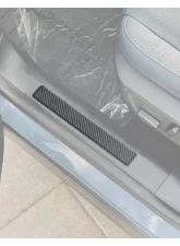 Tufskinz Real Carbon Fiber Domed Front Door Sill Accent Trim Ford Bronco Sport 2021-2025                                     - BRO011-DCF-G - Image 2