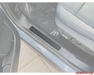 Tufskinz Real Carbon Fiber Domed Front Door Sill Accent Trim Ford Bronco Sport 2021-2025 - BRO011-DCF-G