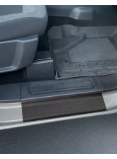 Tufskinz Black Front Door Sill Accent Trim w/ Custom Text Ford Bronco 4 Door 2021-2022                                     - BRO013-TFLMP-158-X - Image 2