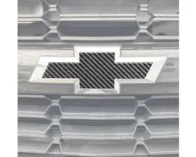 Tufskinz Real Carbon Fiber Domed Front Grille Bowtie Overlays Chevrolet Colorado 2015-2020