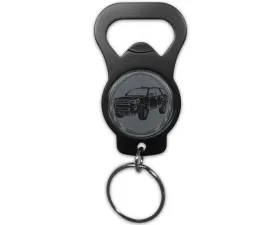 Tufskinz Keychain Bottle Opener w/ 4Runner Emblem Universal