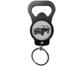 Tufskinz Keychain Bottle Opener w/ 4Runner Emblem Universal