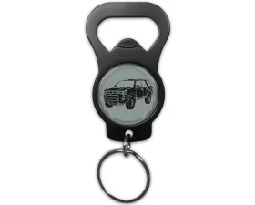 Tufskinz Keychain Bottle Opener w/ 4Runner Emblem Universal