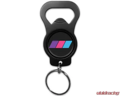 Tufskinz Keychain Bottle Opener w/ Tri-Color Emblem Universal - KEY001-WHT-452-M