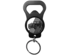 Tufskinz Keychain Bottle Opener w/ 4Runner Emblem Universal