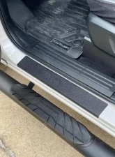 Tufskinz Black Front Door Sill Accent Trim w/ Custom Text Ford Ranger SuperCrew 2019-2020                                     - RAG017-TFLMP-158-X - Image 2