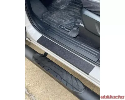 Tufskinz Plain - Black Front Door Sill Accent Trim Ford Ranger SuperCrew 2019-2020 - RAG017-TFLMP-X