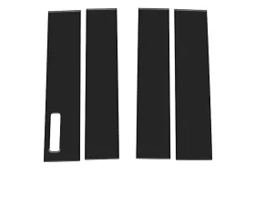 Tufskinz Gloss Black Door Pillars Cut Out w/ Key Pad Ford Super Duty | Regular Cab | Access Cab 2017-2021