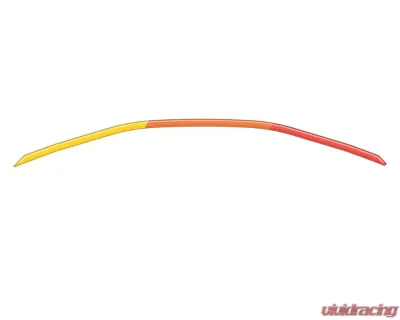 Tufskinz Tri-Color Yellow/Orange/Red Dashboard Accent Trim Toyota Tacoma 2016-2021 - TAC018-RED-449-G