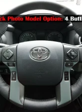 Tufskinz Lunar Rock Steering Wheel 4 Buttons Accent Trim Toyota Tacoma | Tundra | 4Runner 2014-2021                                     - TAC039-LNR-G - Image 2