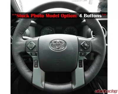 Tufskinz Lunar Rock Steering Wheel 4 Buttons Accent Trim Toyota Tacoma | Tundra | 4Runner 2014-2021 - TAC039-LNR-G