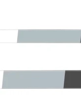 Tufskinz Plain Rear Power Sliding Window Accent Trim Toyota Tacoma 2016-2021                                     - TAC062-WHT-488-G - Image 2