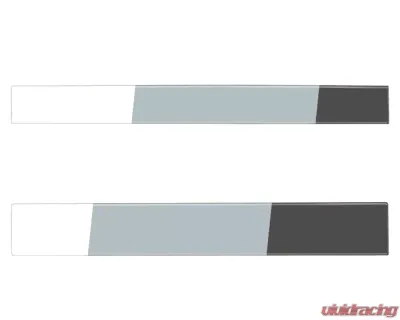 Tufskinz Plain Rear Power Sliding Window Accent Trim Toyota Tacoma 2016-2021 - TAC062-WHT-488-G