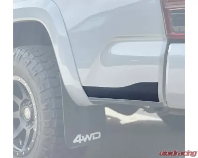 Tufskinz Black Textured Lower Rear Bed Side Protector Overlays Toyota Tacoma 2016-2021 - TAC088-TFLMP-X