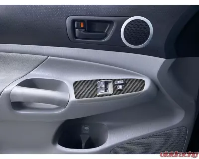 Tufskinz Front Door Switch Accent Trim Toyota Tacoma Single | Access Cab 2005-2011 - TAC094-RCF-X