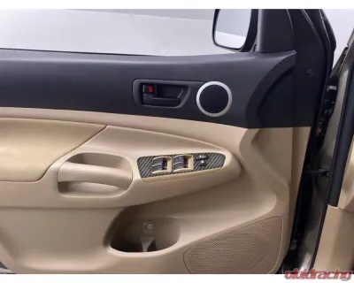 Tufskinz Door Switch Accent Trim Toyota Tacoma Double Cab 2005-2011 - TAC095-RCF-X