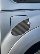 Tufskinz Real Carbon Fiber Raw Fuel Door Protective Overlay Toyota Tacoma 2005-2015                                     - TAC106-RCF-X - Image 2