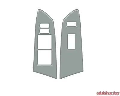 Tufskinz Lunar Rock Front Door Switch Panel Accent Trim Toyota Tundra 2014-2021 - TUN027-LNR-G