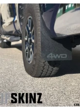 Tufskinz Black Textured Rear Mud Flaps w/ Lunar Rock 4x4 Logo Toyota Tundra 2014-2021                                     - TUN042-ABT-509-X - Image 2