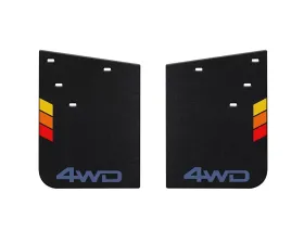 Tufskinz Rear Mud Flaps Standard 11 x 15 Inch OE Color Cavalry Blue (4WD) Logo Toyota Tacoma 2016-2022