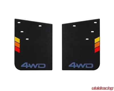 Tufskinz Rear Mud Flaps Standard 11 x 15 Inch OE Color Cavalry Blue (4WD) Logo Toyota Tacoma 2016-2022 - TAC056-ABT-478-X