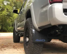 Tufskinz Rear Mud Flaps Standard 11 x 15 Inch OE Color Cavalry Blue (4WD) Logo Toyota Tacoma 2016-2022