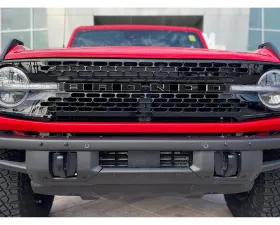 Tufskinz Matte Black Front Grille Letter Overlays Ford Bronco 2021-2024