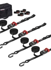 SpeedStrap 1 Inch Heavy Duty Motorcycle ATV Black Tie-Down Kit                                     - 71750 - Image 3