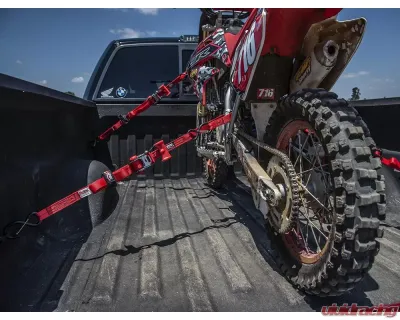 SpeedStrap 1 Inch Heavy Duty Motorcycle ATV Red Tie-Down Kit - 71753