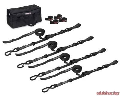 SpeedStrap 1 Inch Motorcycle Black Tie-Down Kit - 71760