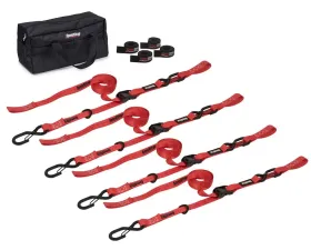 SpeedStrap 1 Inch Motorcycle Red Tie-Down Kit