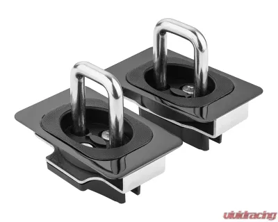 SpeedStrap Gunmetal Flush Fit Retractable Tie-Down Anchors Front Only - 4005