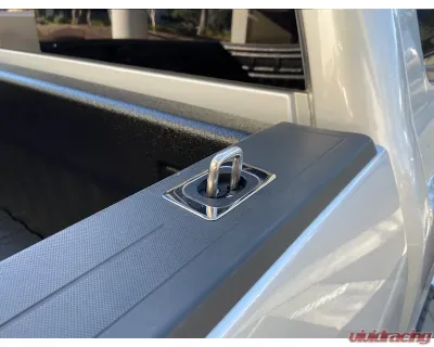 SpeedStrap Gunmetal Flush Fit Retractable Tie-Down Anchors Front Only - 4005