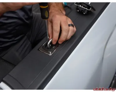 SpeedStrap Gunmetal Flush Fit Retractable Tie-Down Anchors Front Only - 4005
