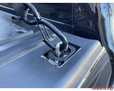 SpeedStrap Gunmetal Flush Fit Retractable Tie-Down Anchors - 5068