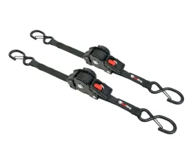 SpeedStrap 1 x 10 Inch Retractable Ratchet Tie-Down 2 Pack