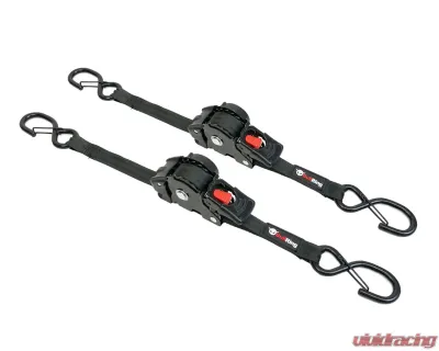 SpeedStrap 1 x 10 Inch Retractable Ratchet Tie-Down 2 Pack - R1300