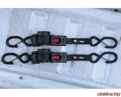 SpeedStrap 1 x 10 Inch Retractable Ratchet Tie-Down 2 Pack - R1300