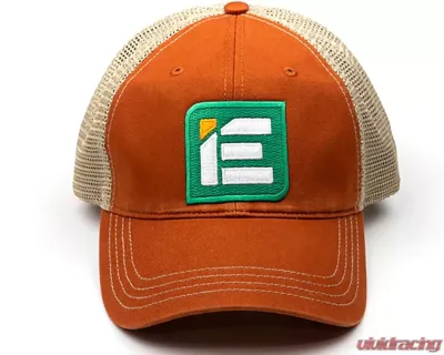 IE Twill Snapback Trucker Hat | Orange | Kahaki - IEGRUU48