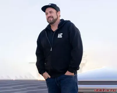 IE Full Zip Logo Hoodie Large Black - IEGRUU53-ML
