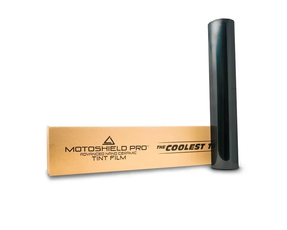 Window Tint 15 Percent Shade 100 Percent IRR 100 Percent UV 20 Inch x 100 FT Roll Nano Ceramic 2 mm MotoShield Pro - 400-201