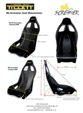Tillett B6 Screamer Black GRP Race Car Seat 2026 Sticker                                     - B6S-44GRP - Image 2