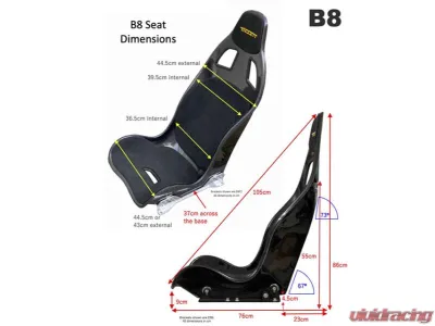 Tillett B8 Carbon | GRP Racing Seat Slight Second - B8-44.5C/GRP-SS