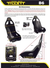 Tillett B6 Seats Carbon Fiber | Side mounted XL-Edges Off 43CM                                     - b6xl-43c/grpsm - Image 7