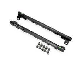 Nuke Performance Fuel Rail for BMW M5 M6 S85 10cyl 2005-2010, Aluminum, Black Finish