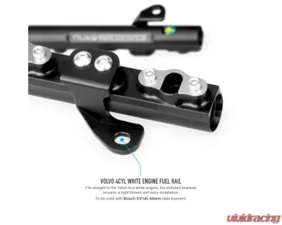 Nuke Performance Fuel Rail White for Volvo S40 V40 1995-2004 4-Cylinder Engine - 120-04-102