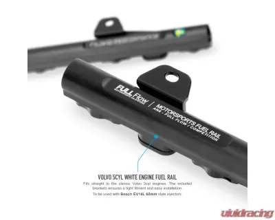 Nuke Performance Fuel Rail White for Volvo 5cyl 850 | C70 | S60 | S80 | S70 | V70 | V70N 1992-2025 - 120-04-104