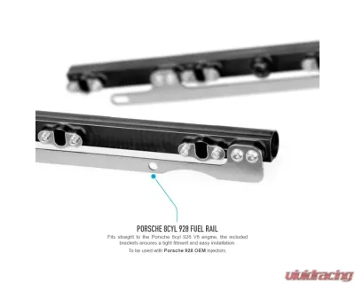 Nuke Performance Fuel Rail for Porsche 928 5.0L 1986-1995, Aluminum, High-Performance Upgrade - 120-05-103